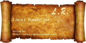 Laczi Ramóna névjegykártya